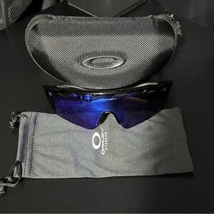 Oakley Radar EV Black and Blue Sunglasses with Case